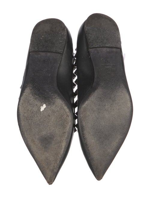 Valentino Rockstud Accents Leather Ballet Flats