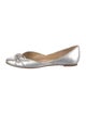 Valentino Signature Logo Leather D'Orsay Flats