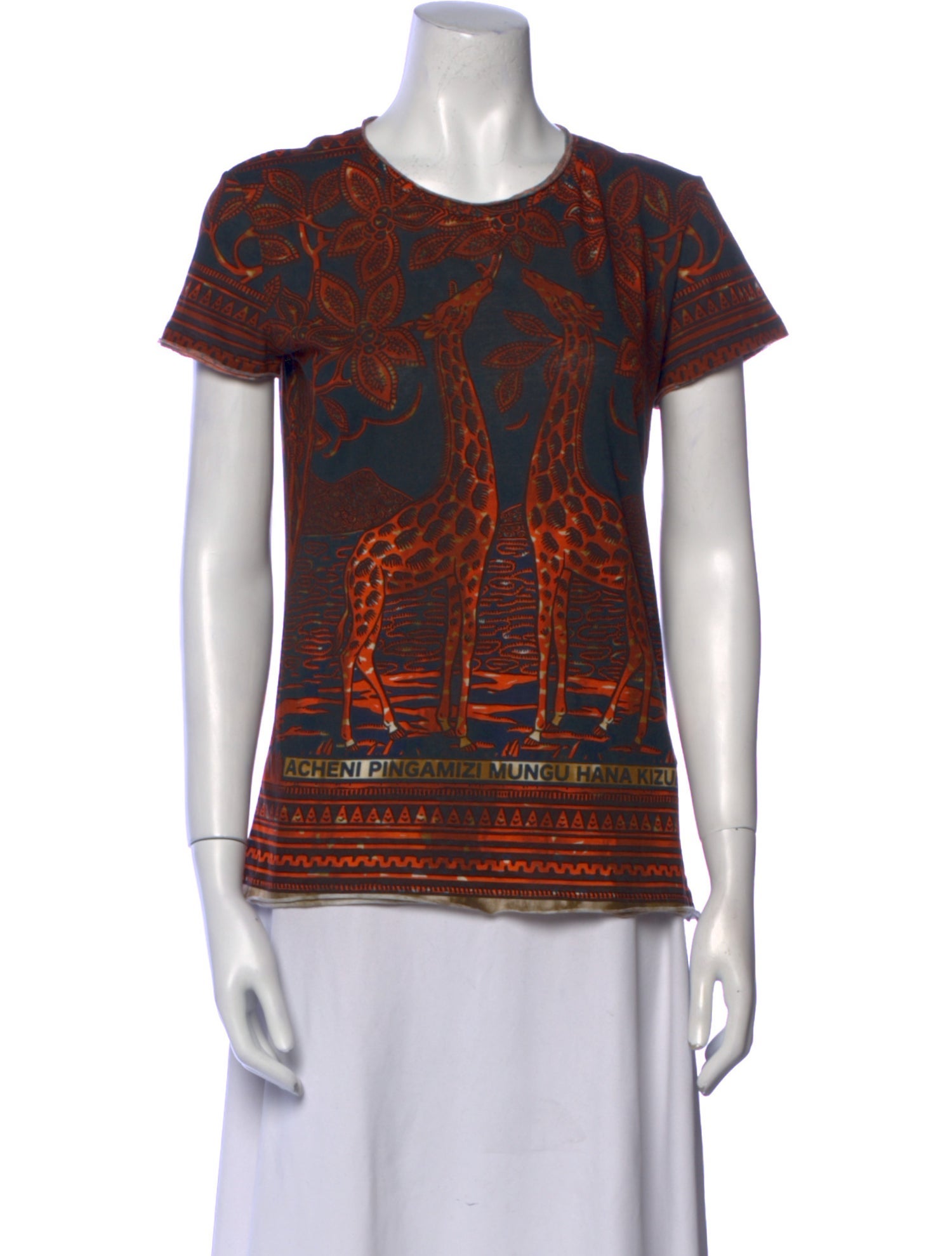 Valentino Printed Crew Neck T-Shirt
