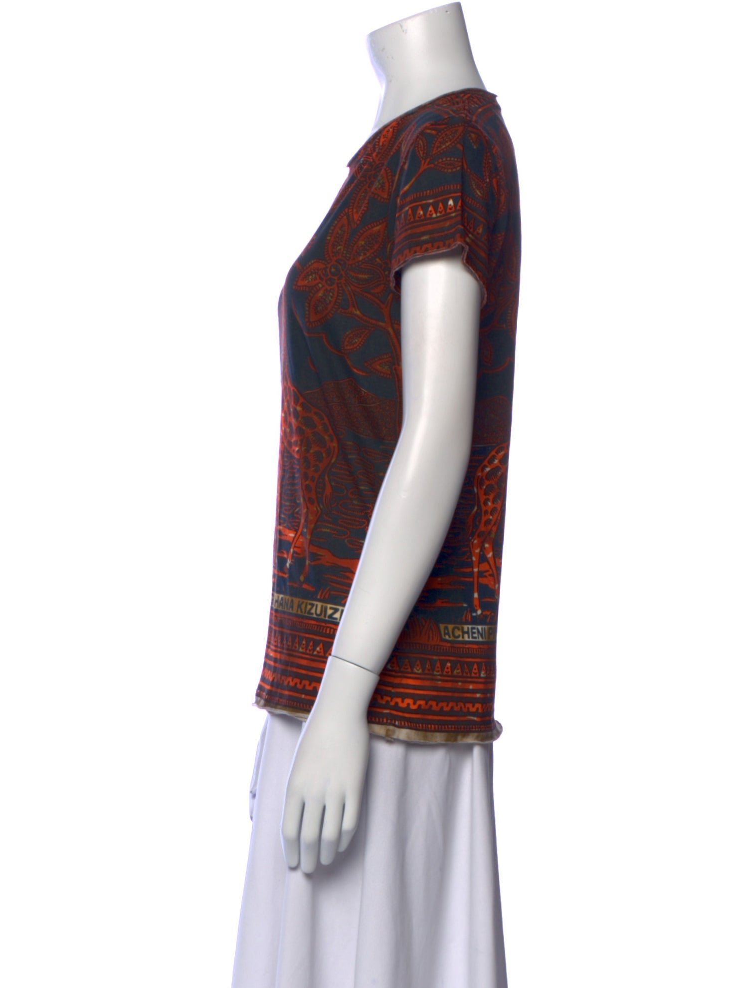 Valentino Printed Crew Neck T-Shirt