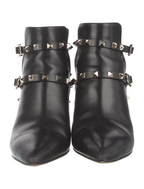 Valentino Rockstud Accents Leather Boots
