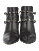 Valentino Rockstud Accents Leather Boots