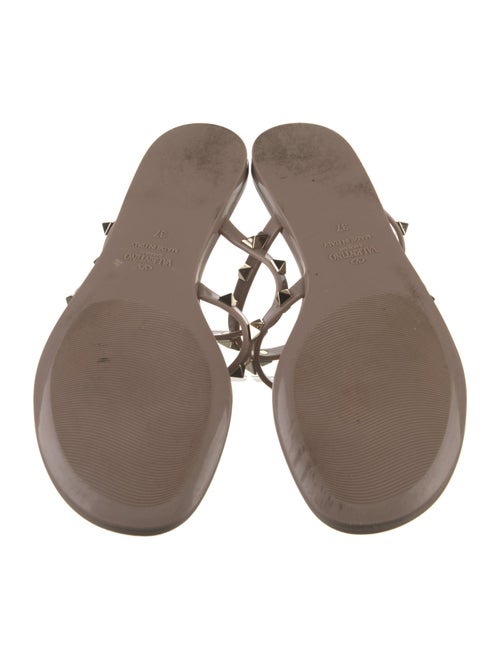 Valentino Rockstud Accents Rubber Slides