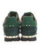 Valentino Rockstud Accents Suede Sneakers