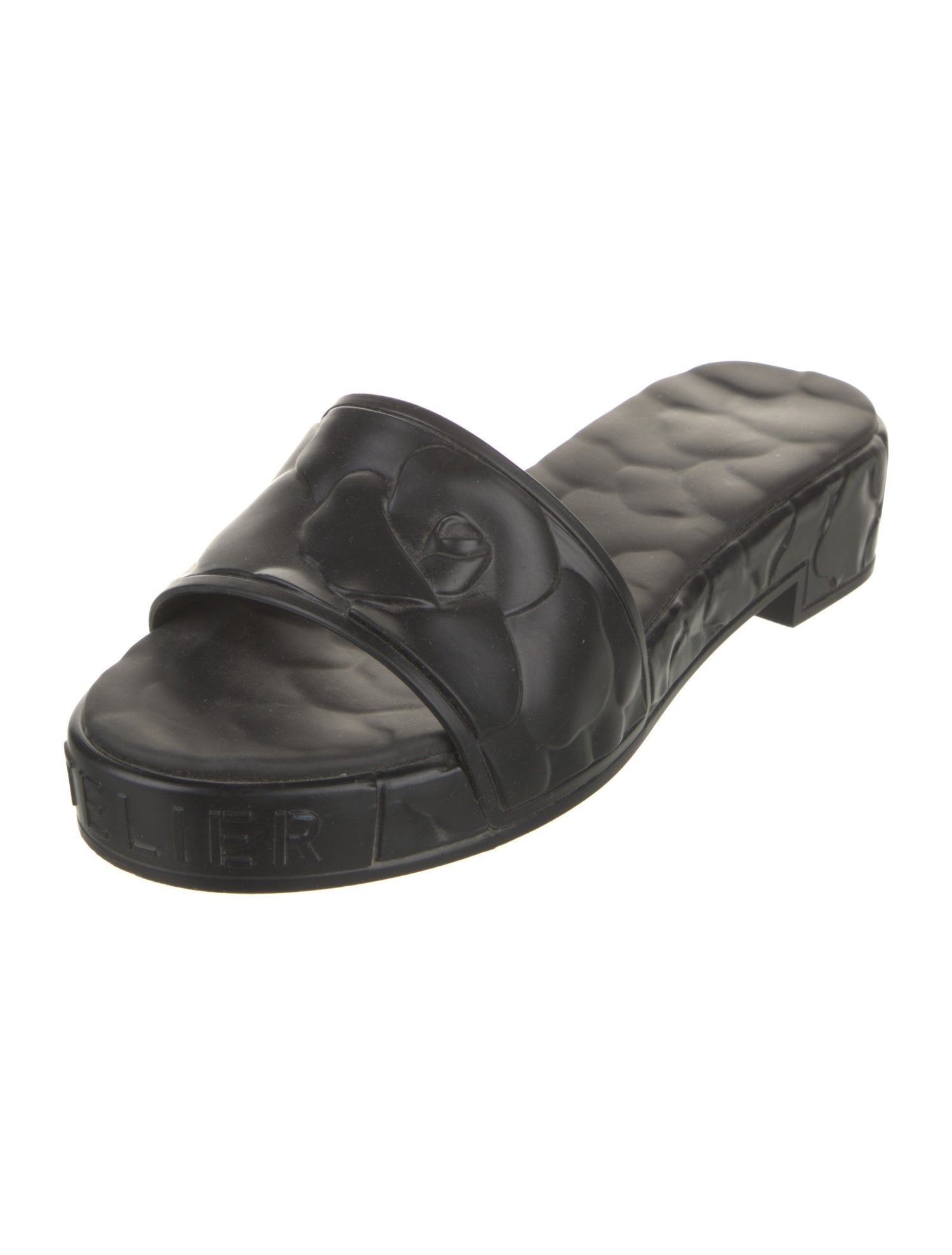 Valentino Camellia Accent Rubber Slides