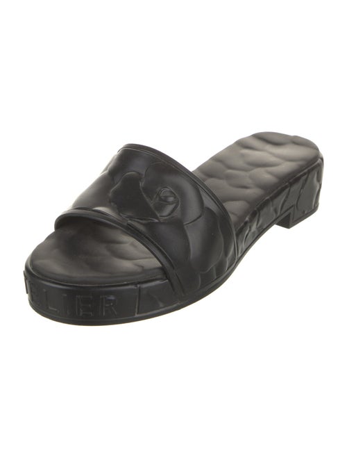 Valentino Camellia Accent Rubber Slides