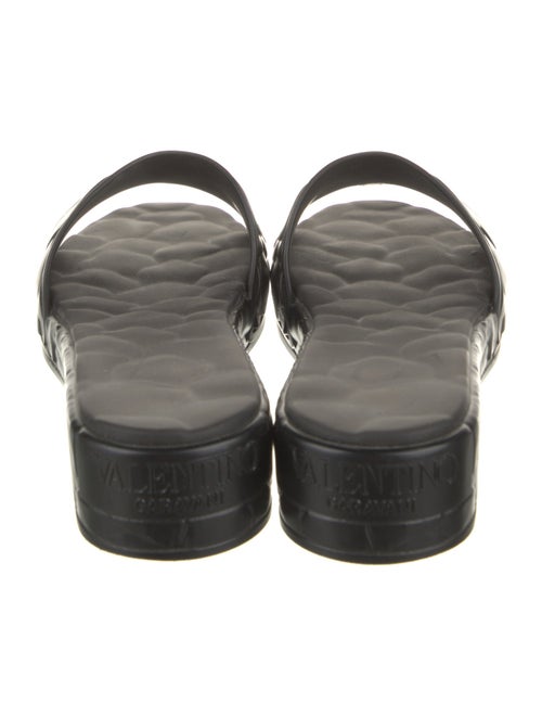 Valentino Camellia Accent Rubber Slides