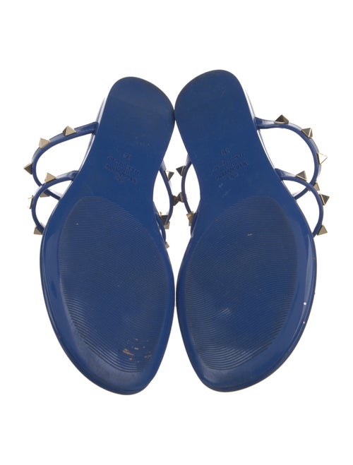 Valentino Rockstud Accents Rubber Slides