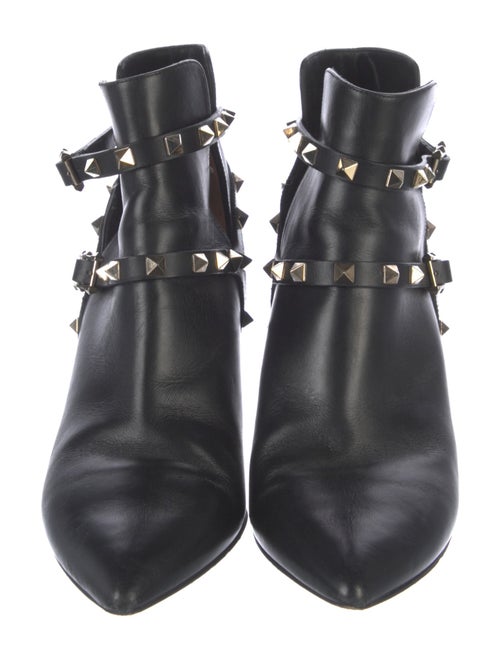 Valentino Rockstud Accents Leather Boots