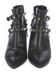Valentino Rockstud Accents Leather Boots