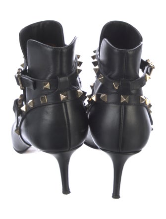 Valentino Rockstud Accents Leather Boots