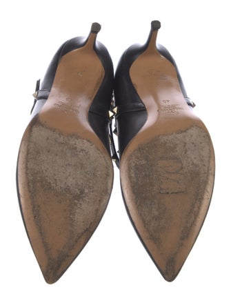Valentino Rockstud Accents Leather Boots