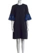 Valentino Virgin Wool Knee-Length Dress