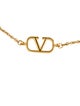 Valentino Crystal VLogo Signature Link Bracelet