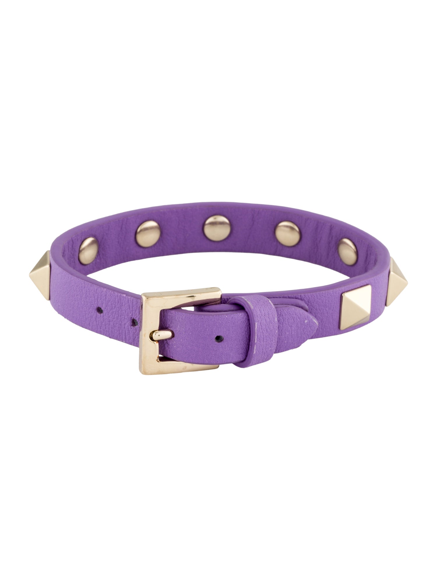 Valentino Leather Rockstud Wrap Bracelet
