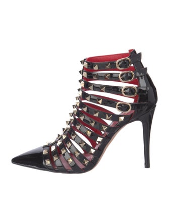Valentino Rockstud Accents Patent Leather Pumps