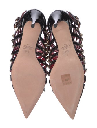 Valentino Rockstud Accents Patent Leather Pumps