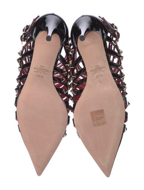 Valentino Rockstud Accents Patent Leather Pumps