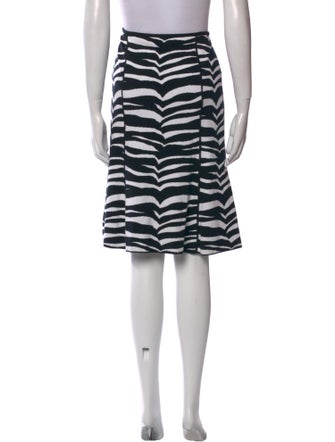 Valentino Striped Knee-Length Skirt
