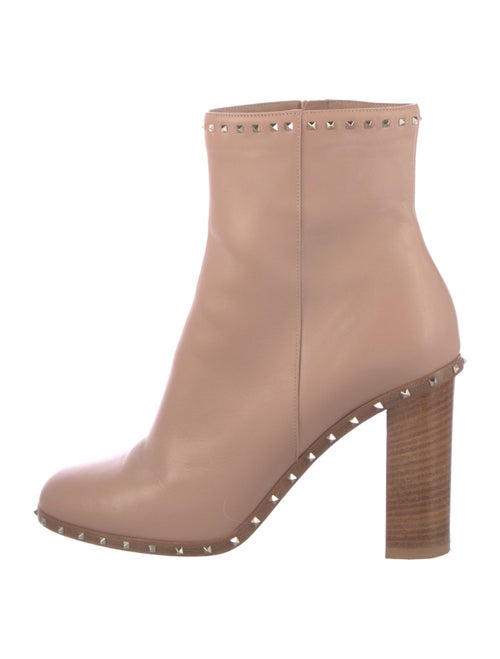 Valentino Rockstud Accents Leather Boots