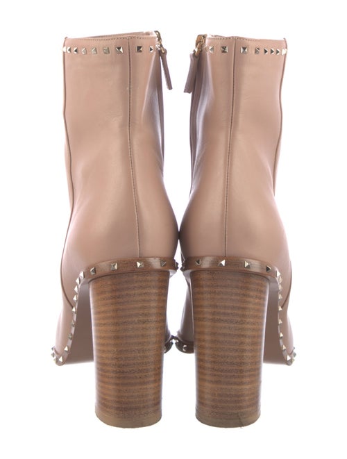 Valentino Rockstud Accents Leather Boots