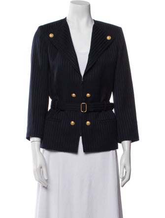 Valentino Wool Striped Blazer