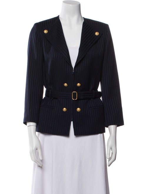 Valentino Wool Striped Blazer