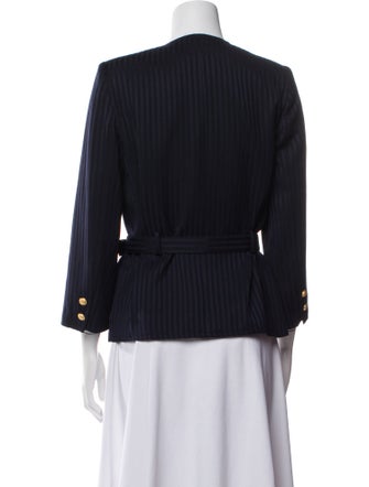 Valentino Wool Striped Blazer