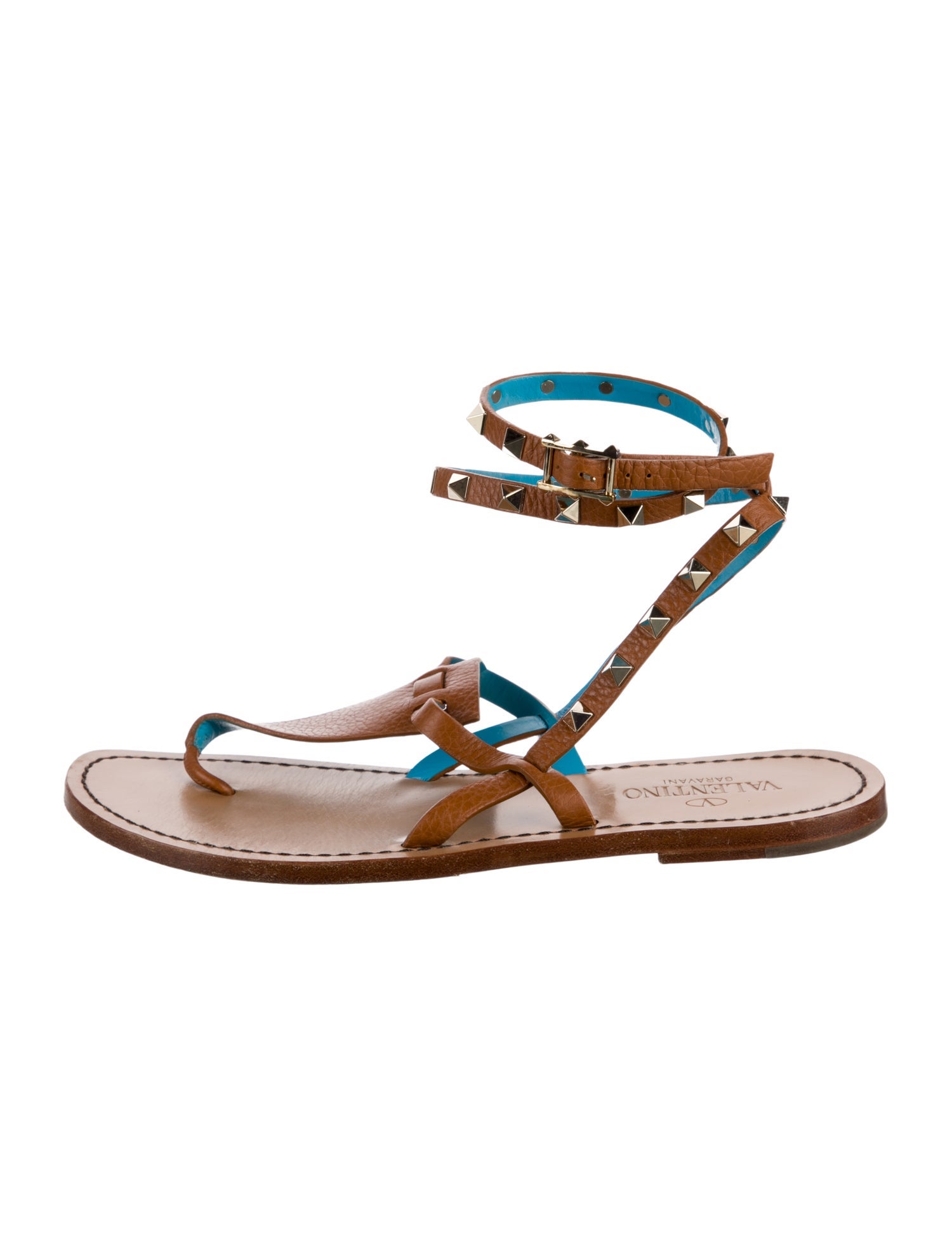 Valentino Leather Gladiator Sandals