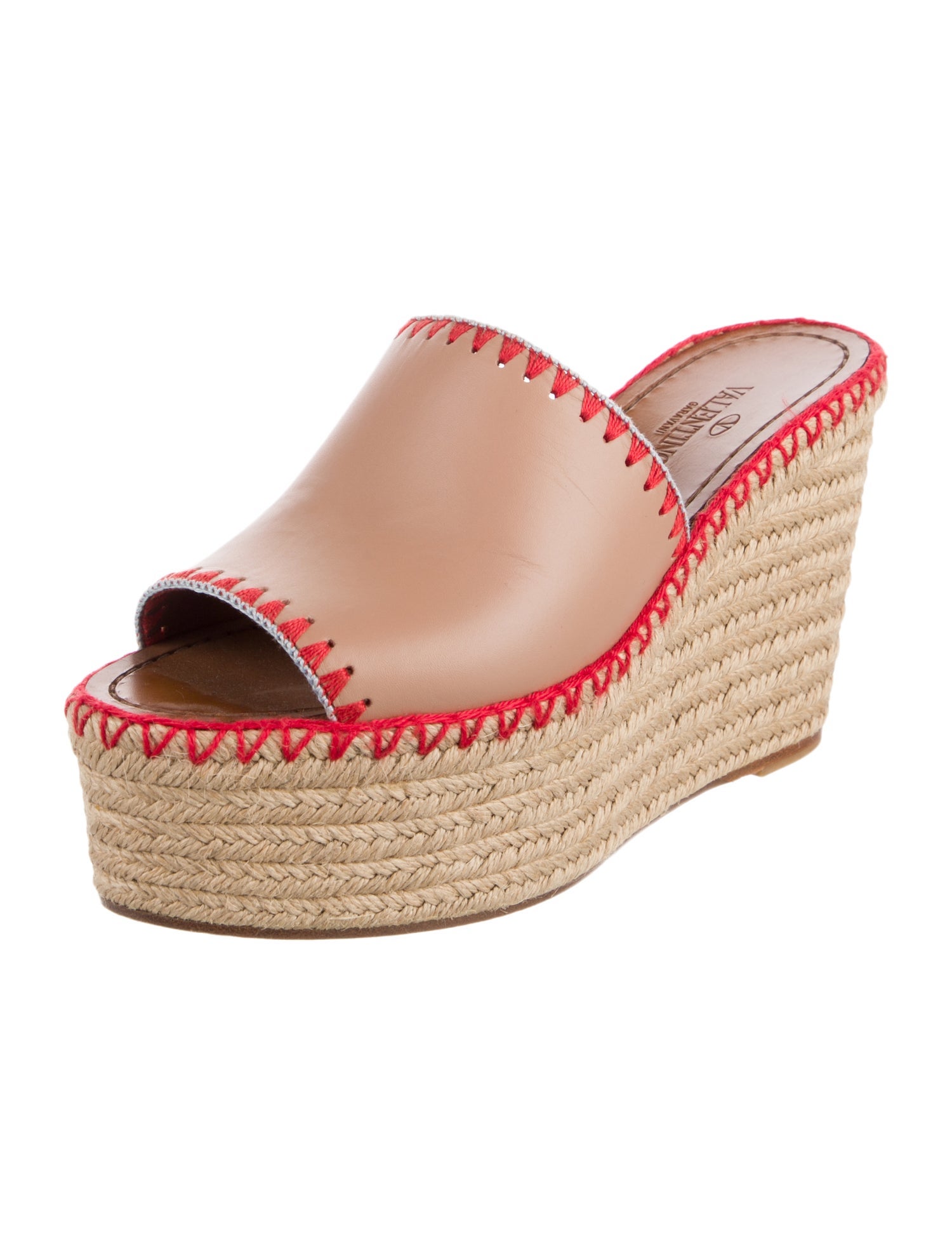 Valentino Leather Espadrilles