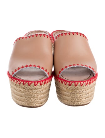 Valentino Leather Espadrilles