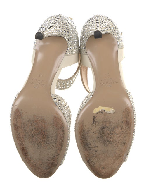 Valentino Leather Studded Accents Sandals