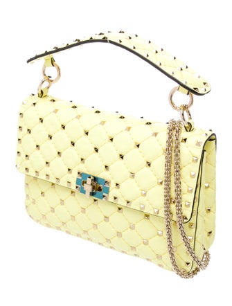 Valentino Rockstud Spike Top Handle Bag