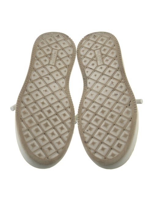 Valentino Rockstud Accents Leather Sneakers