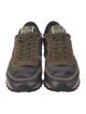 Valentino Rockstud Accents Leather Sneakers