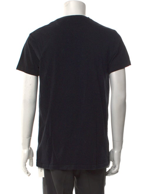 Valentino Graphic Print Short Sleeve Denim Shirt