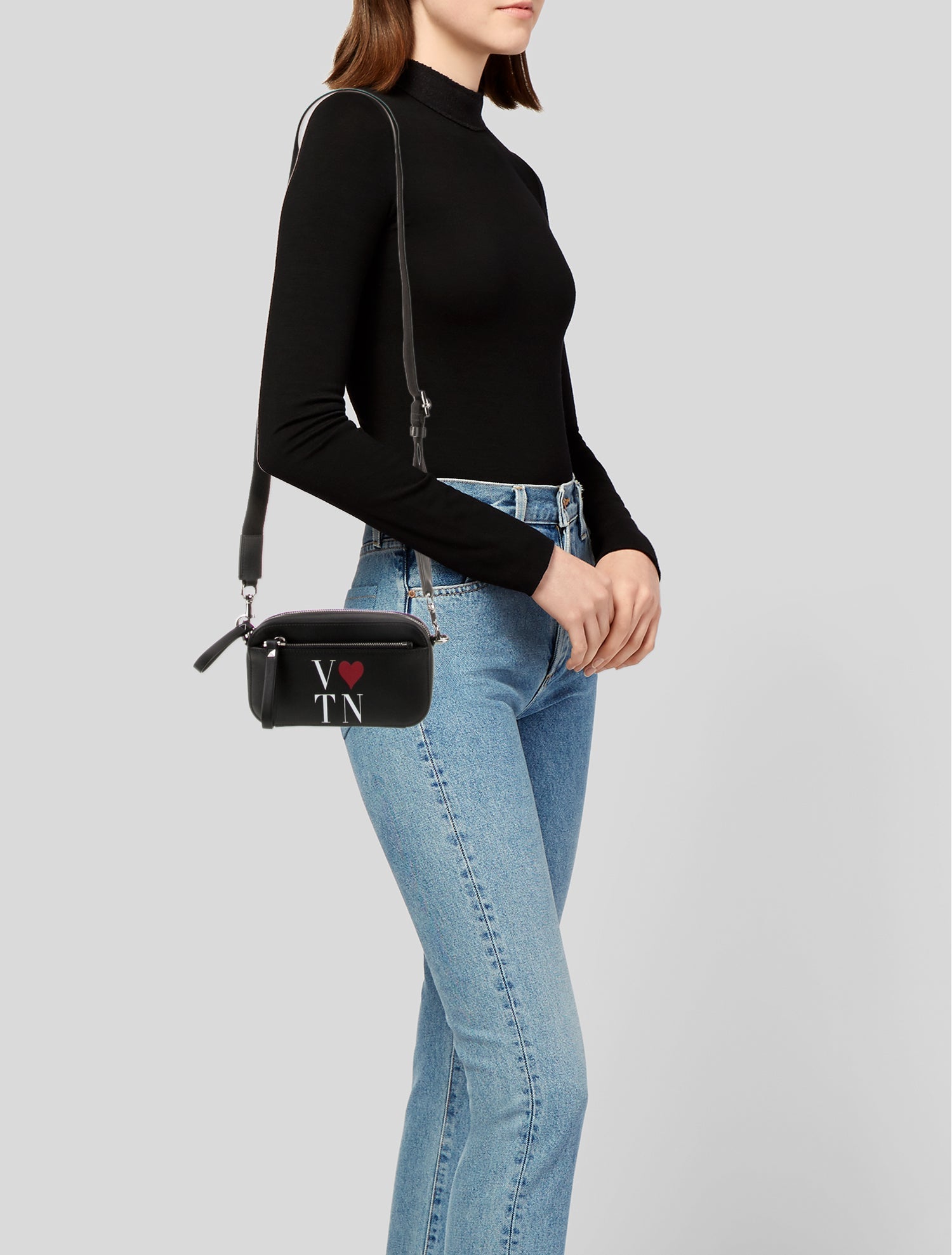 Valentino Leather Crossbody Bag w/ Tags