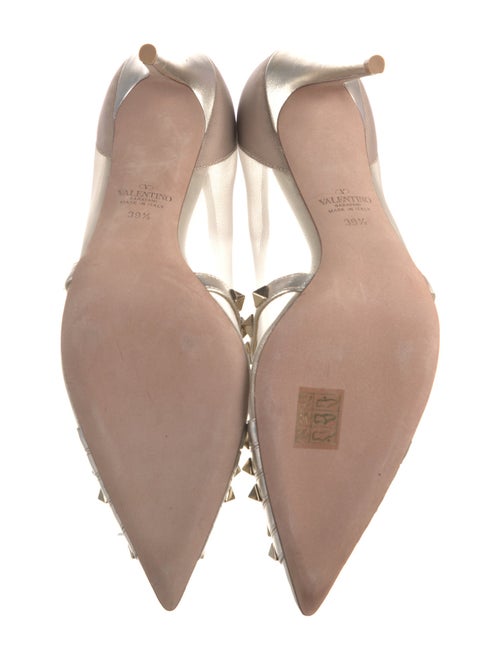 Valentino Rockstud Accents Leather Pumps
