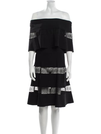 Valentino Silk Knee-Length Dress
