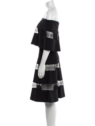 Valentino Silk Knee-Length Dress