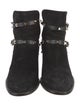 Valentino Rockstud Accents Suede Boots