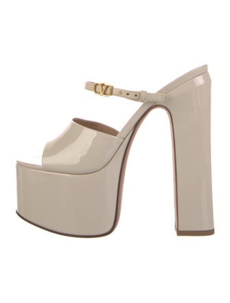 Valentino Patent Leather Slides