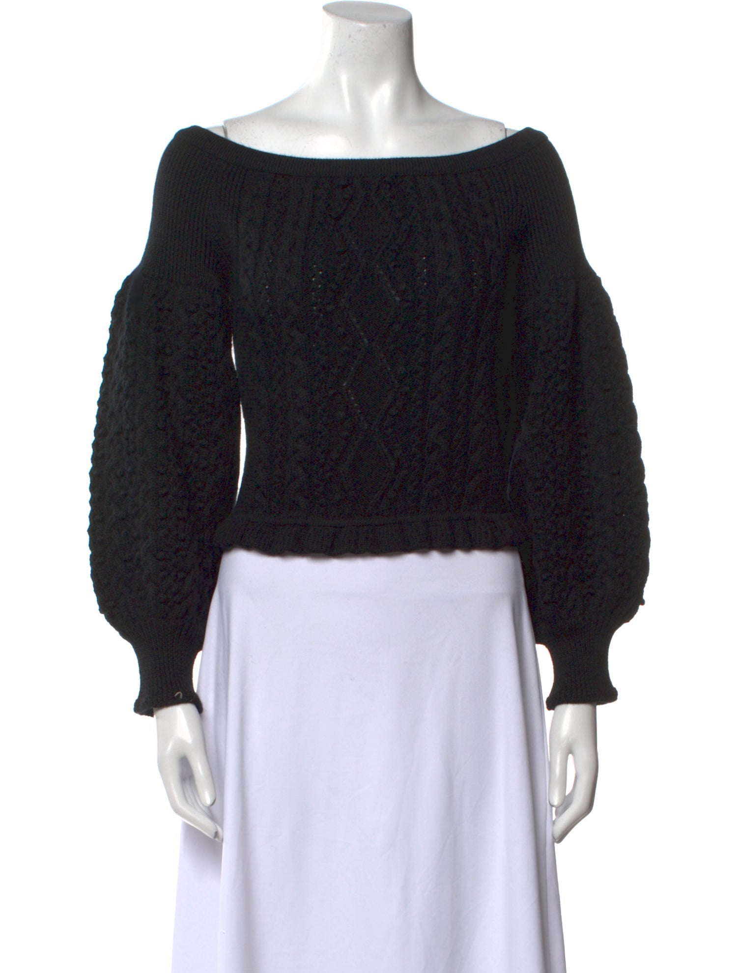 Valentino Virgin Wool Bateau Neckline Sweater