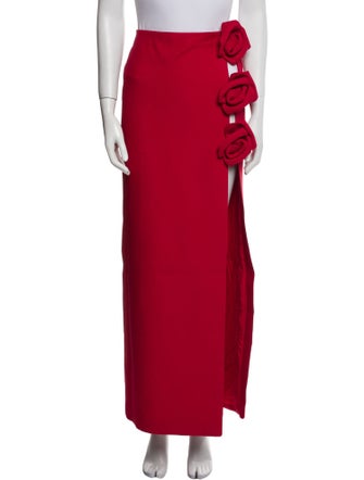 Valentino Virgin Wool Long Skirt