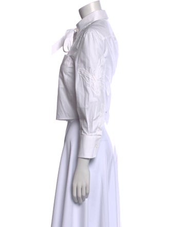 Valentino Long Sleeve Crop Top