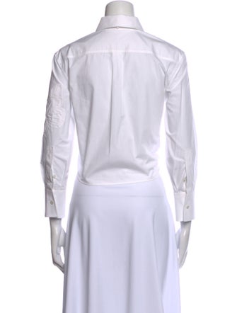 Valentino Long Sleeve Crop Top