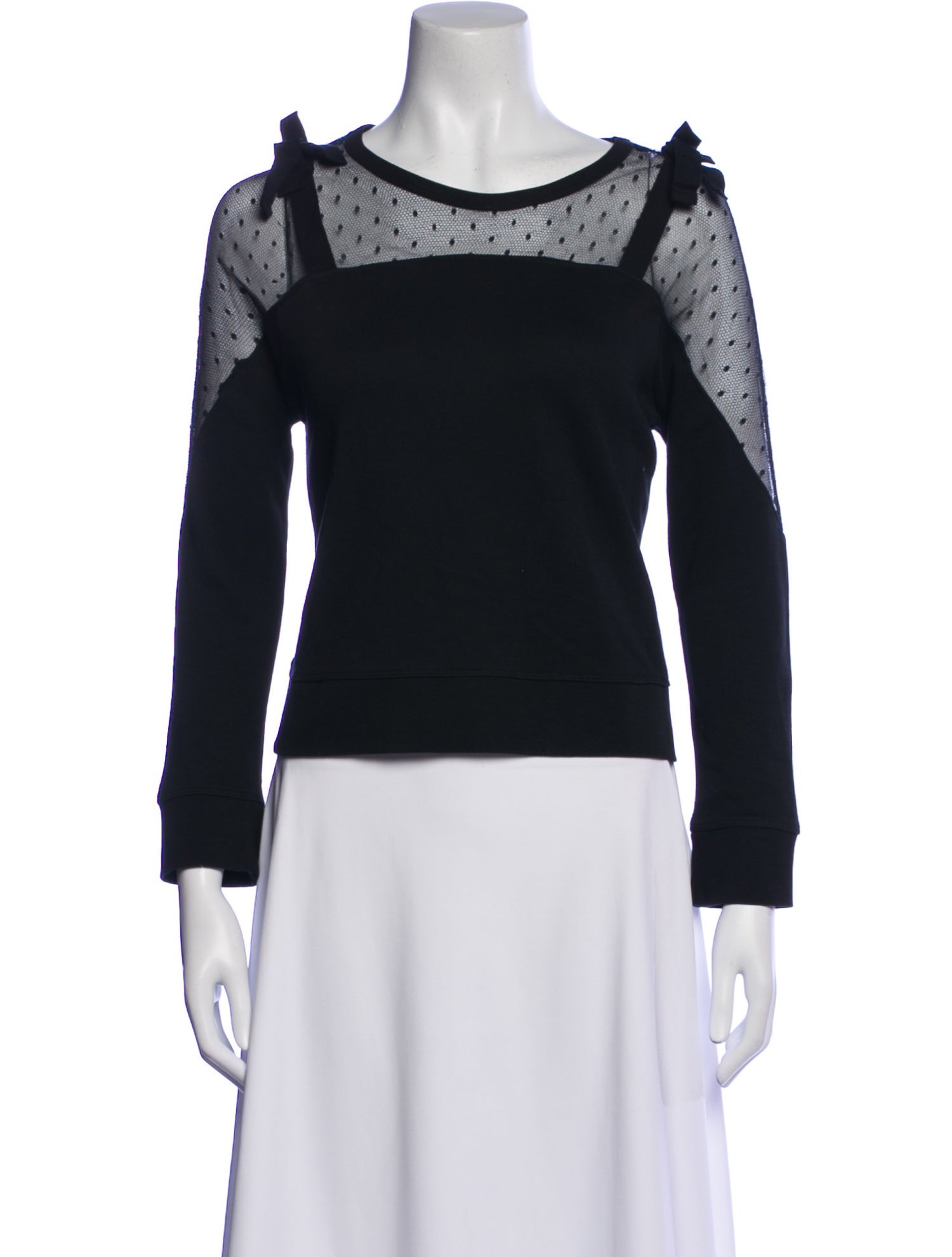 Valentino Bateau Neckline Long Sleeve Sweatshirt