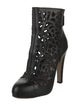 Valentino Leather Lasercut Accents Boots