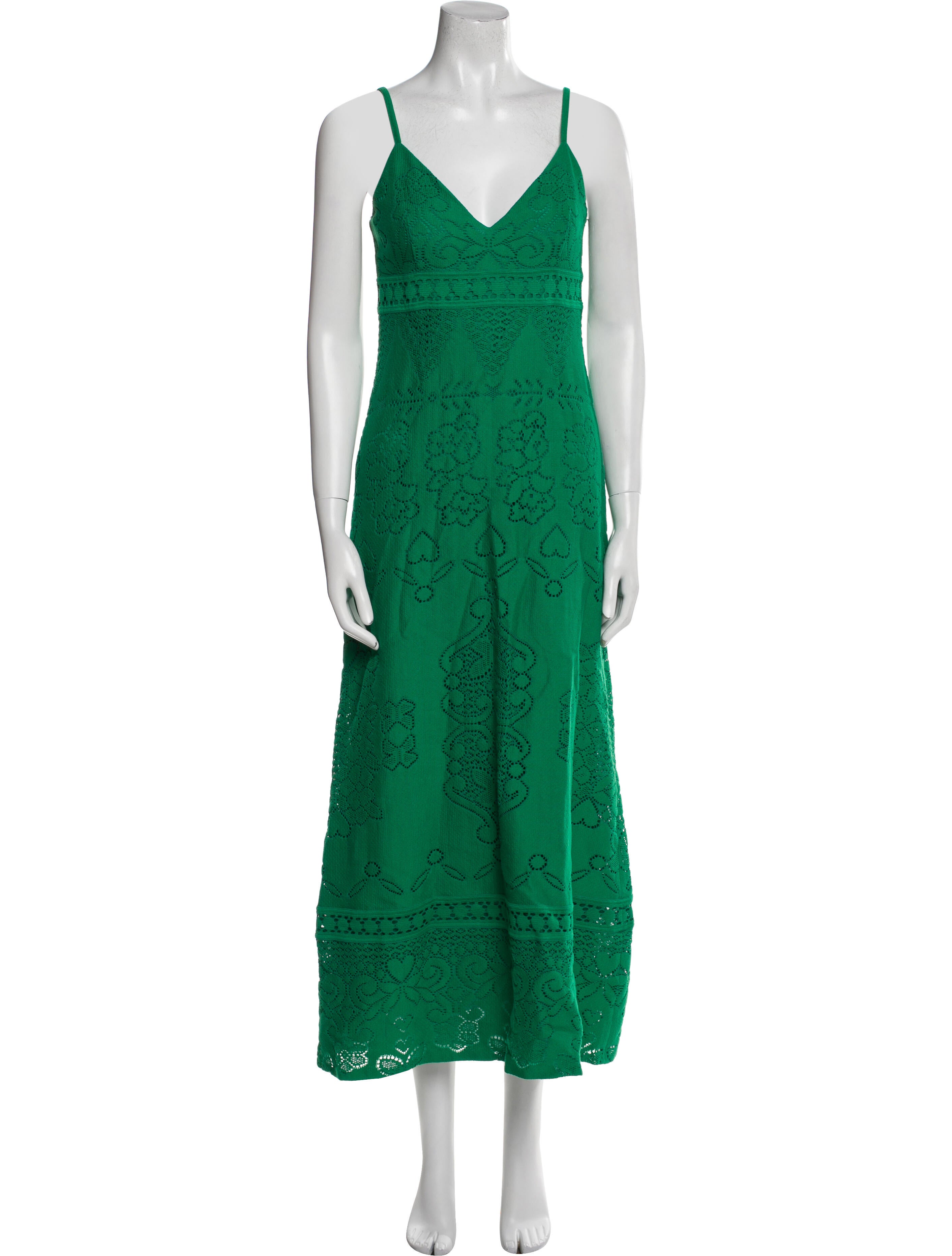 Valentino Lace Pattern Long Dress