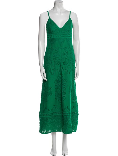 Valentino Lace Pattern Long Dress